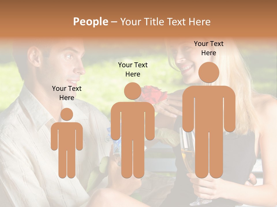 Rosa Flower Girlfriend PowerPoint Template