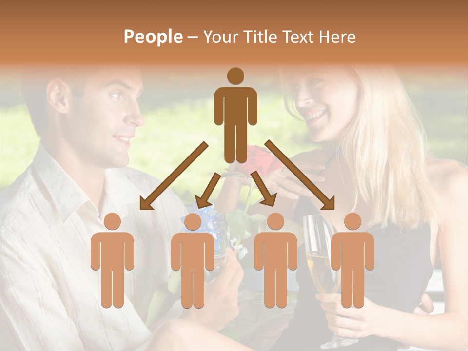 Rosa Flower Girlfriend PowerPoint Template