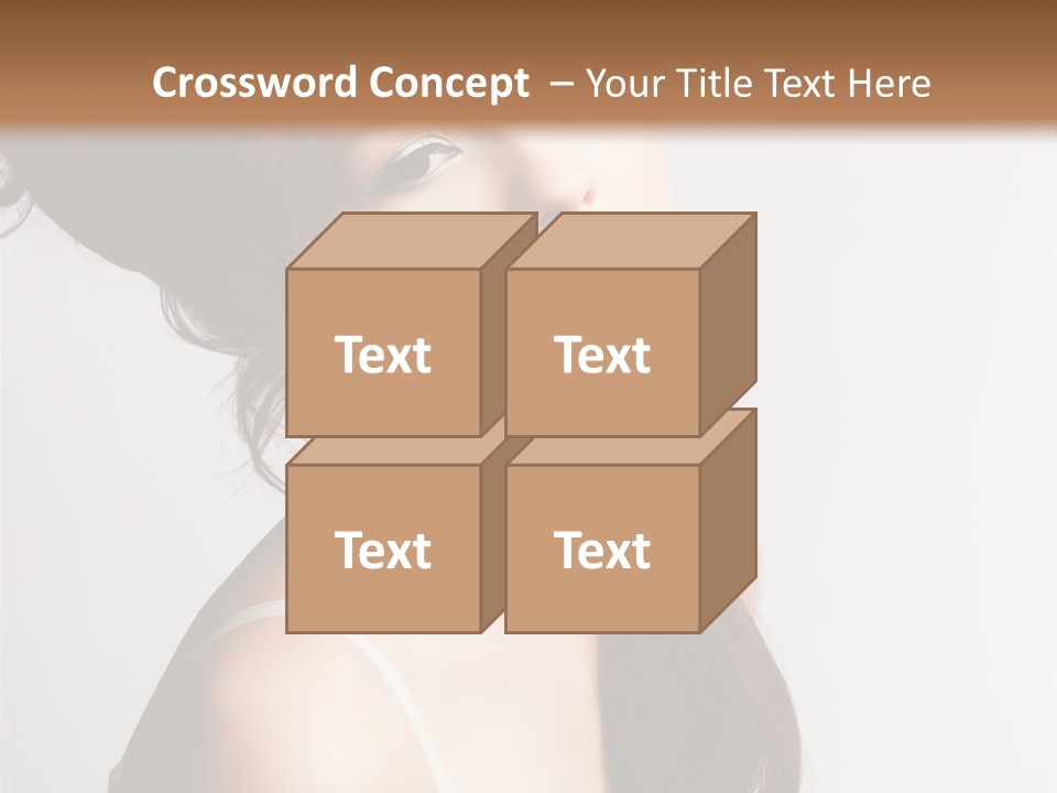 Relaxation Vertical Female PowerPoint Template