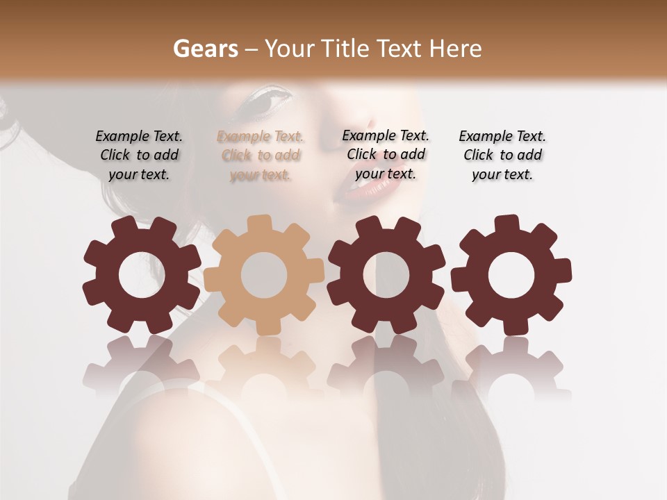 Relaxation Vertical Female PowerPoint Template