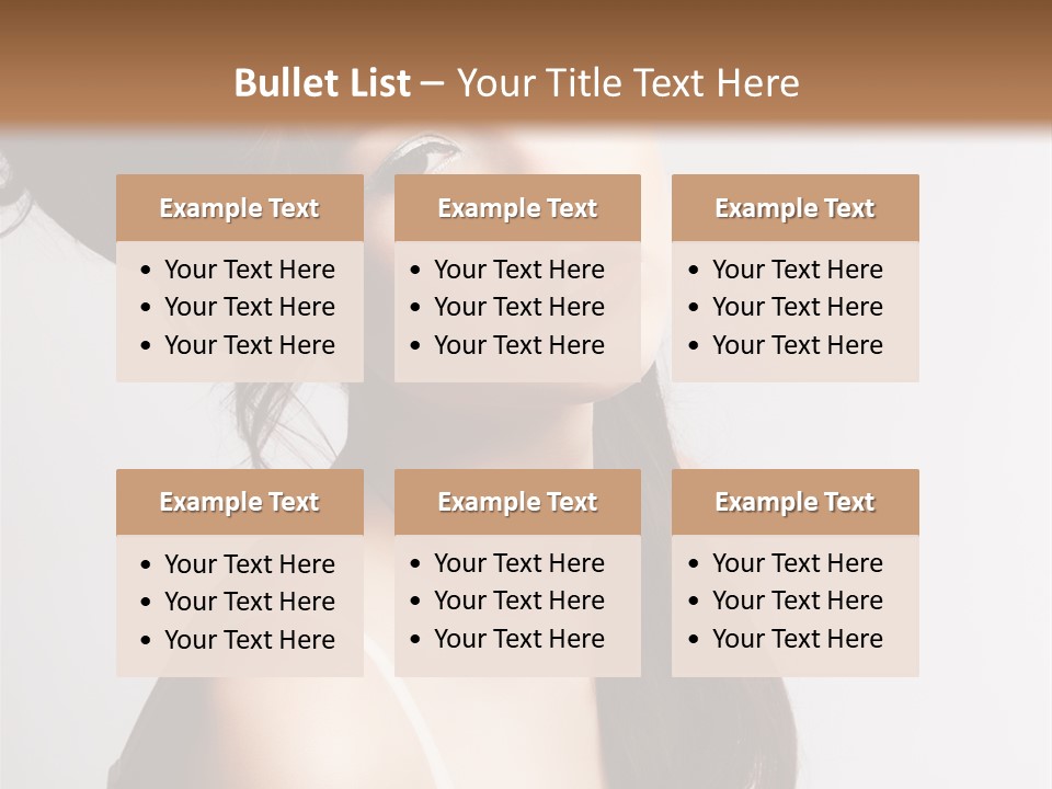 Relaxation Vertical Female PowerPoint Template