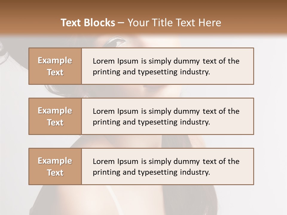Relaxation Vertical Female PowerPoint Template