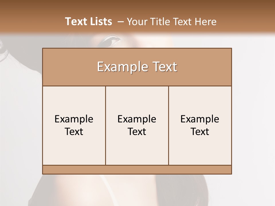 Relaxation Vertical Female PowerPoint Template