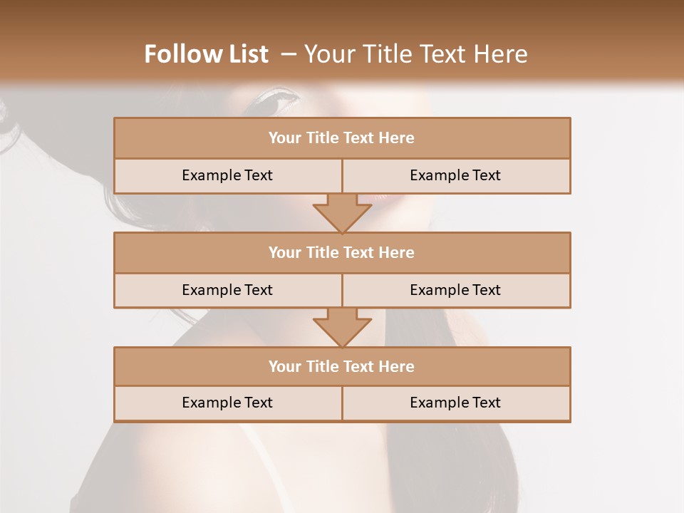 Relaxation Vertical Female PowerPoint Template