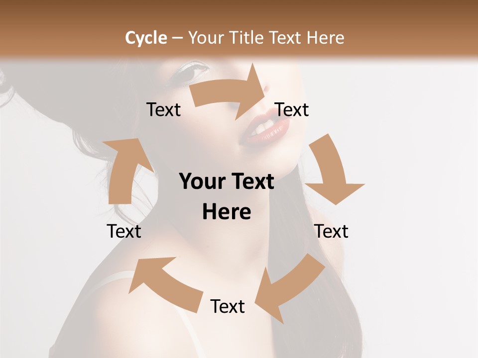 Relaxation Vertical Female PowerPoint Template
