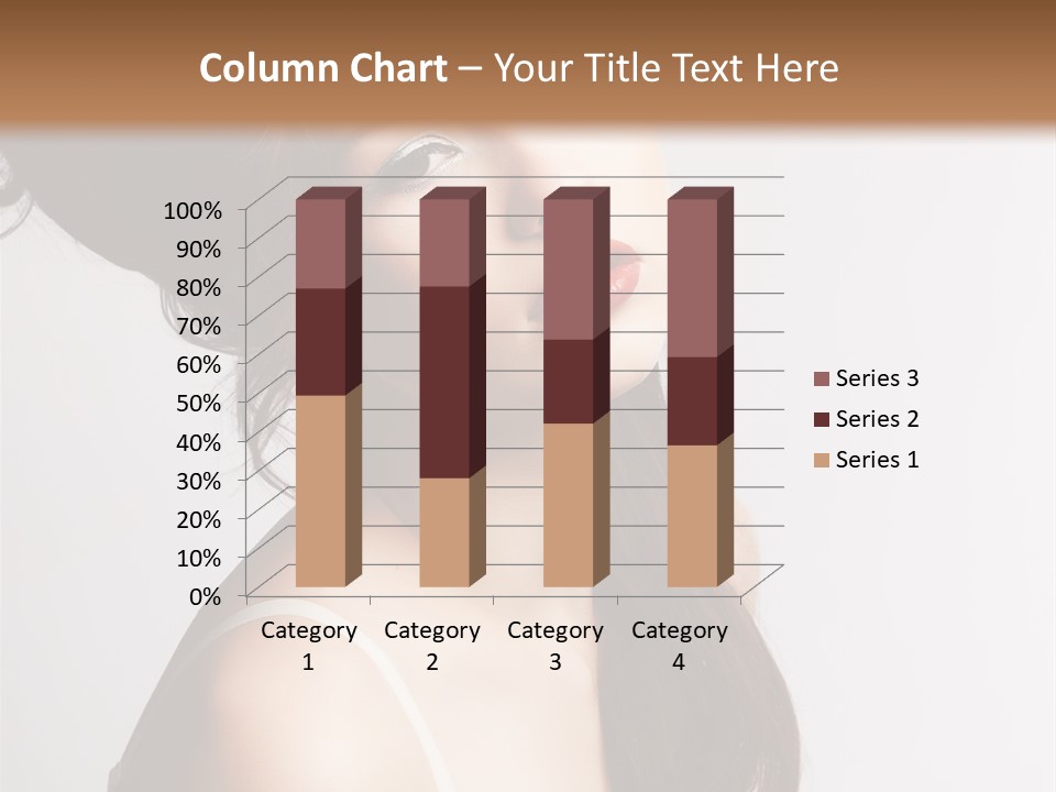 Relaxation Vertical Female PowerPoint Template