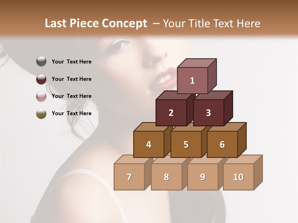 Relaxation Vertical Female PowerPoint Template