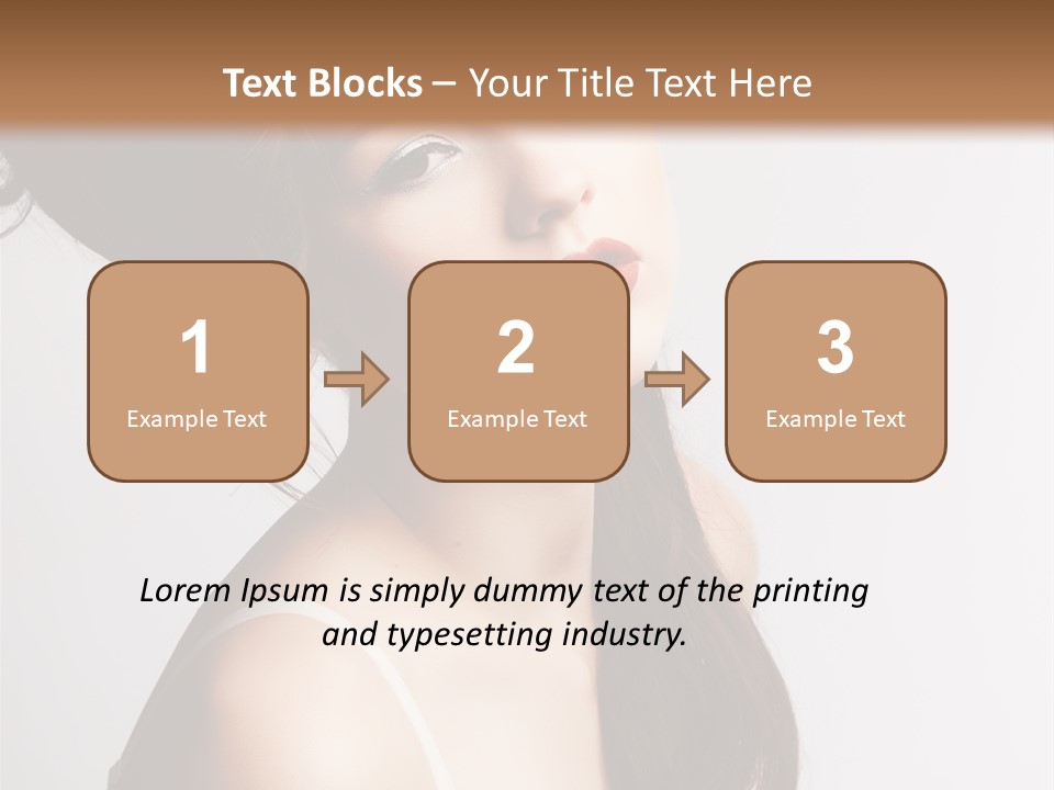 Relaxation Vertical Female PowerPoint Template