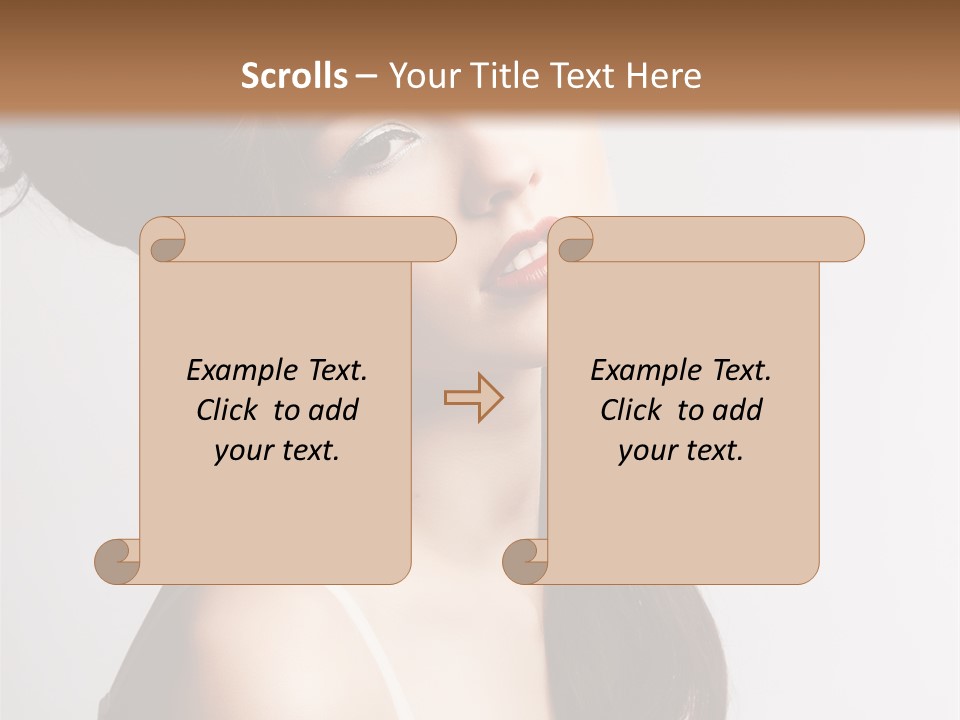Relaxation Vertical Female PowerPoint Template