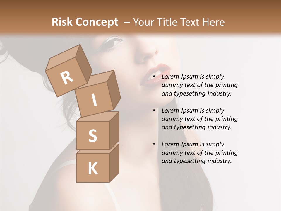 Relaxation Vertical Female PowerPoint Template