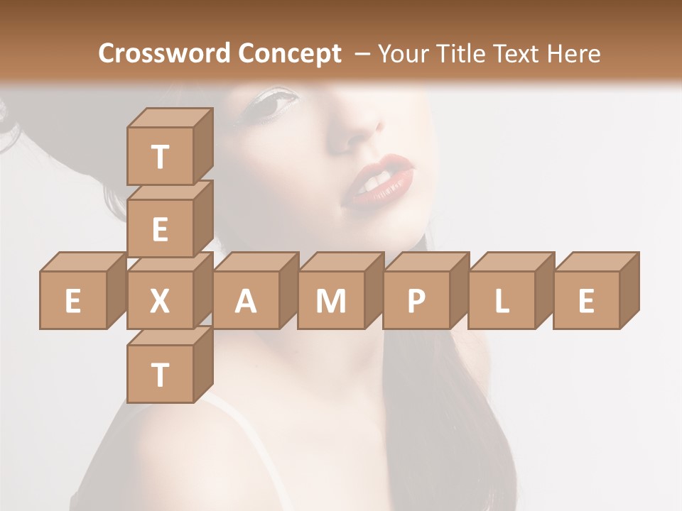 Relaxation Vertical Female PowerPoint Template