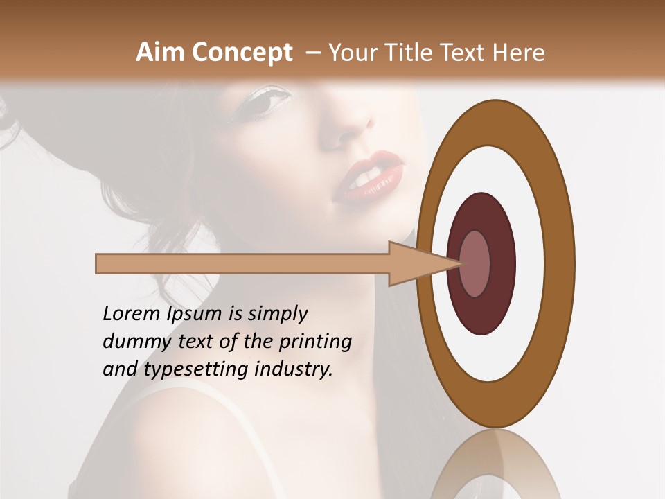 Relaxation Vertical Female PowerPoint Template