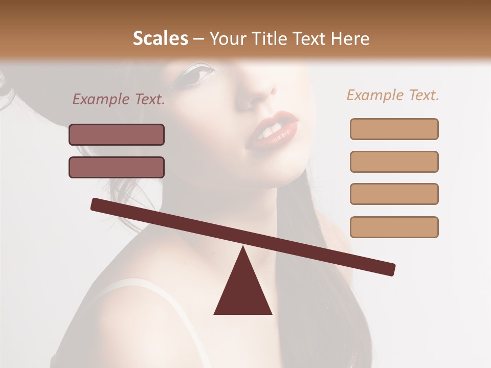 Relaxation Vertical Female PowerPoint Template