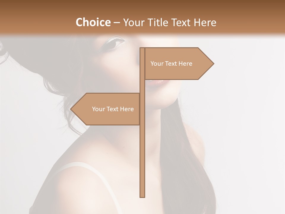 Relaxation Vertical Female PowerPoint Template