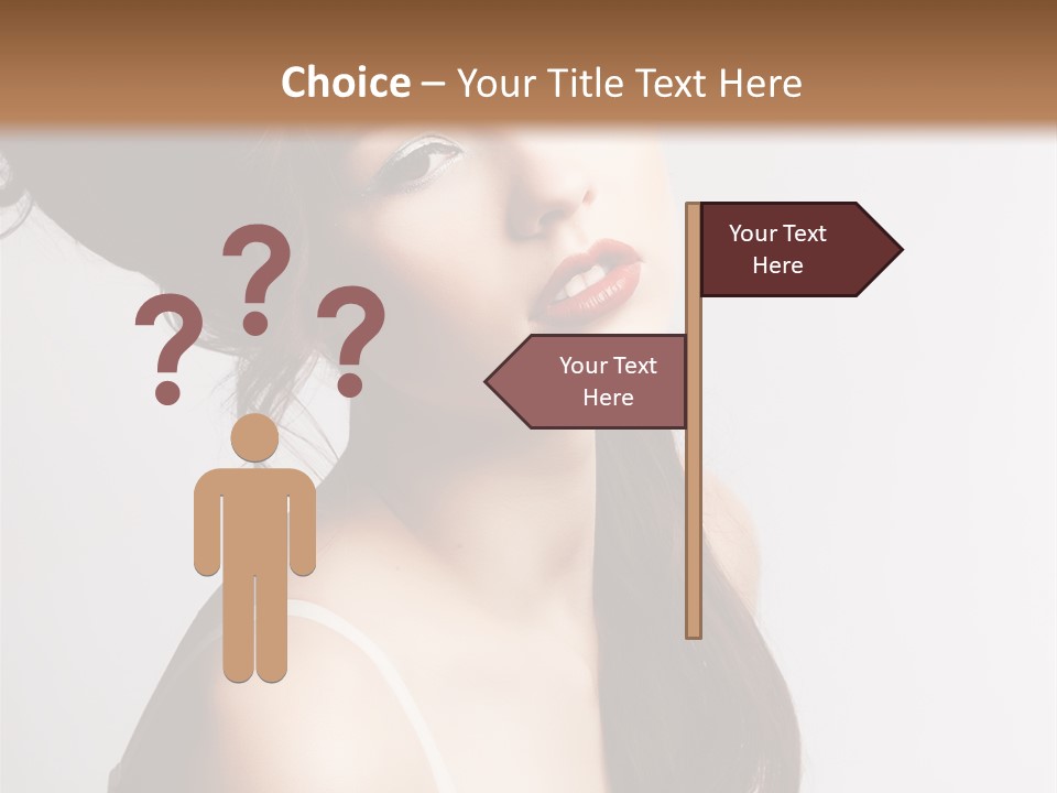 Relaxation Vertical Female PowerPoint Template