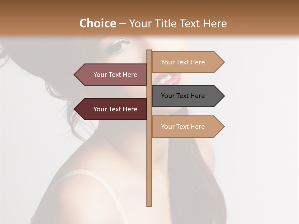 Relaxation Vertical Female PowerPoint Template