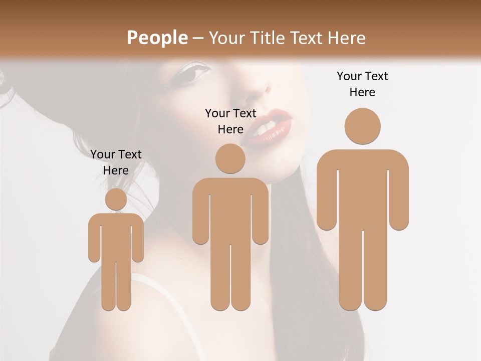 Relaxation Vertical Female PowerPoint Template