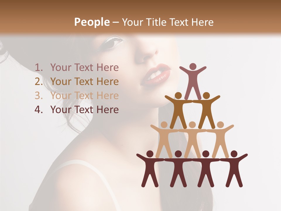 Relaxation Vertical Female PowerPoint Template