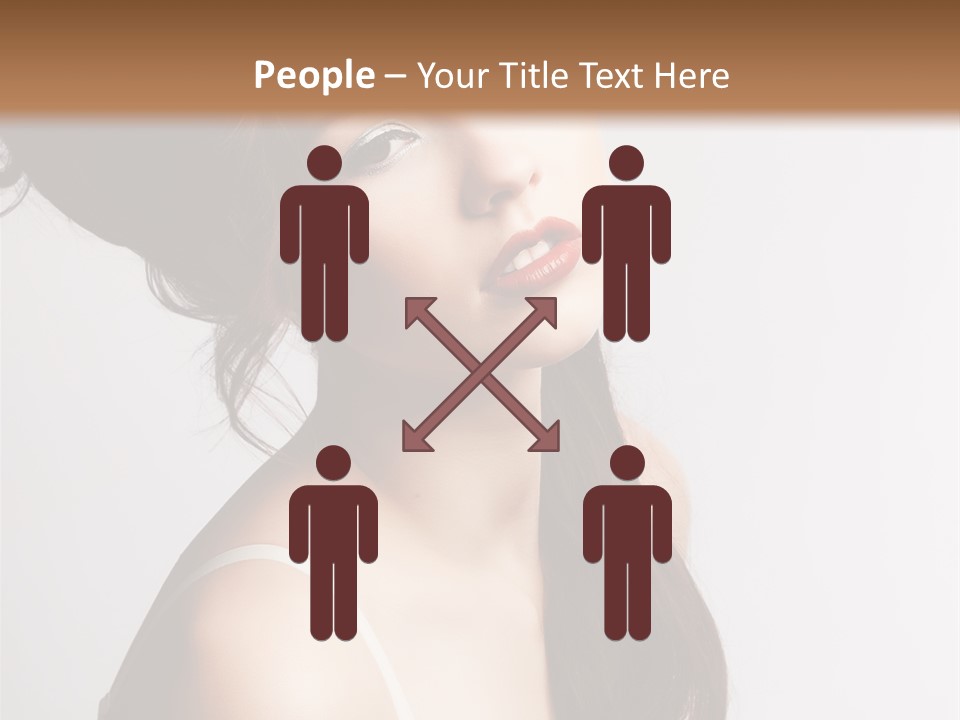 Relaxation Vertical Female PowerPoint Template