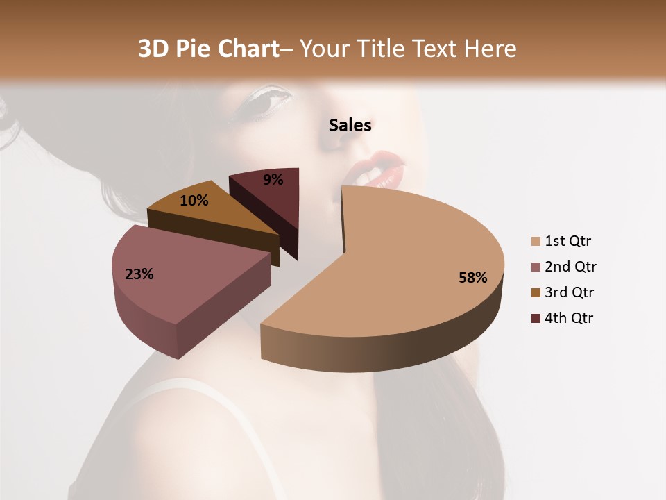 Relaxation Vertical Female PowerPoint Template