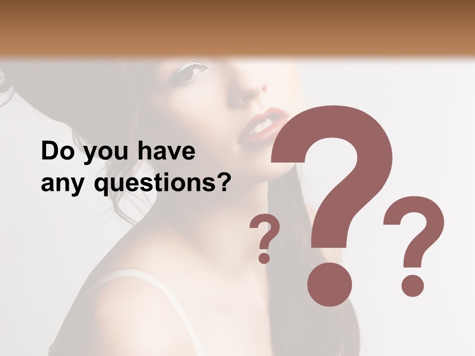 Relaxation Vertical Female PowerPoint Template