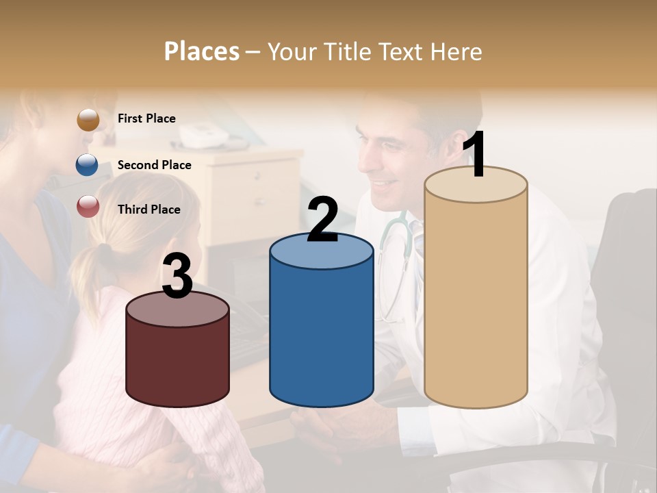 Practitioner Stethoscope Chatting PowerPoint Template