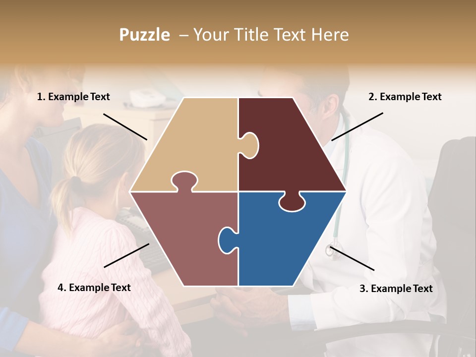 Practitioner Stethoscope Chatting PowerPoint Template