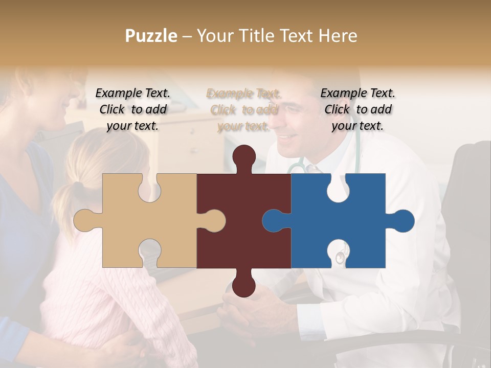 Practitioner Stethoscope Chatting PowerPoint Template