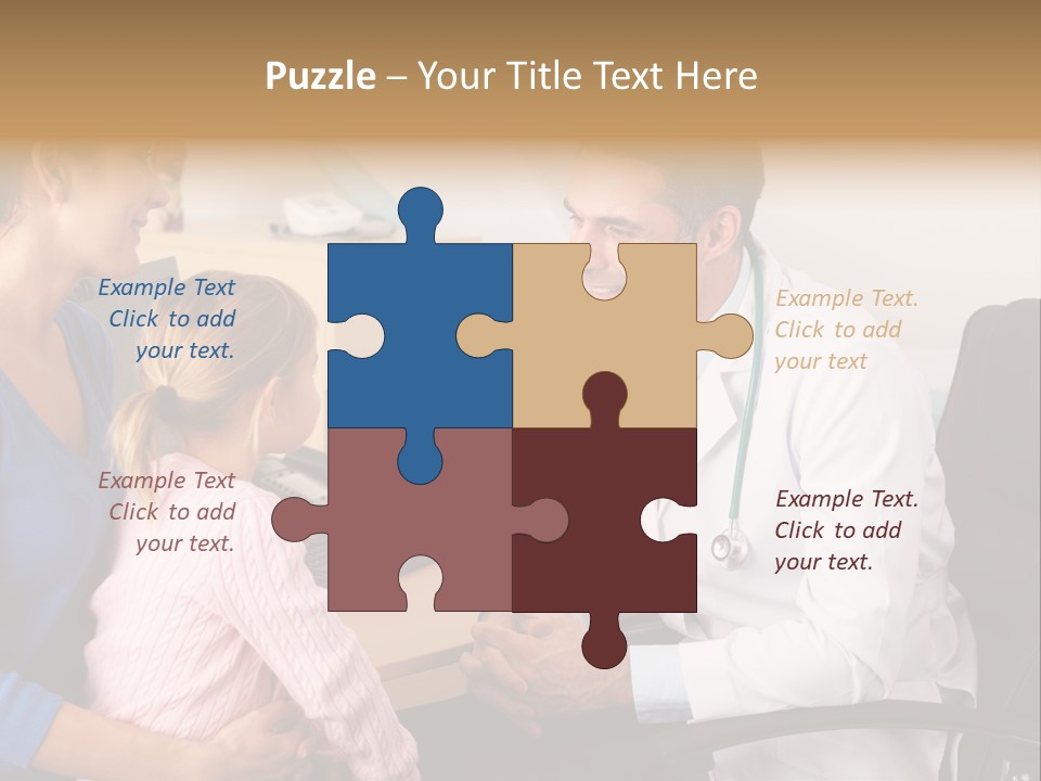 Practitioner Stethoscope Chatting PowerPoint Template