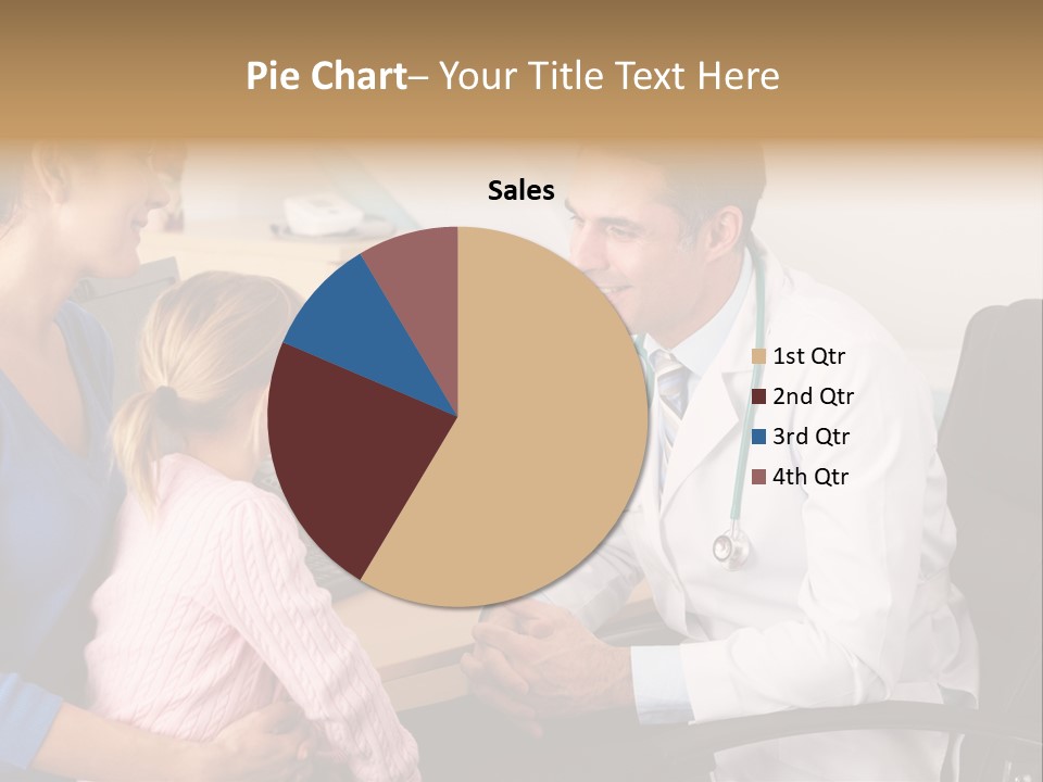 Practitioner Stethoscope Chatting PowerPoint Template