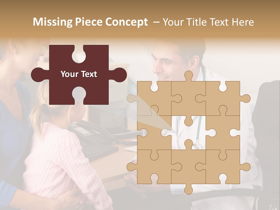 Practitioner Stethoscope Chatting PowerPoint Template