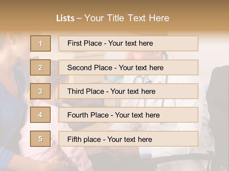 Practitioner Stethoscope Chatting PowerPoint Template