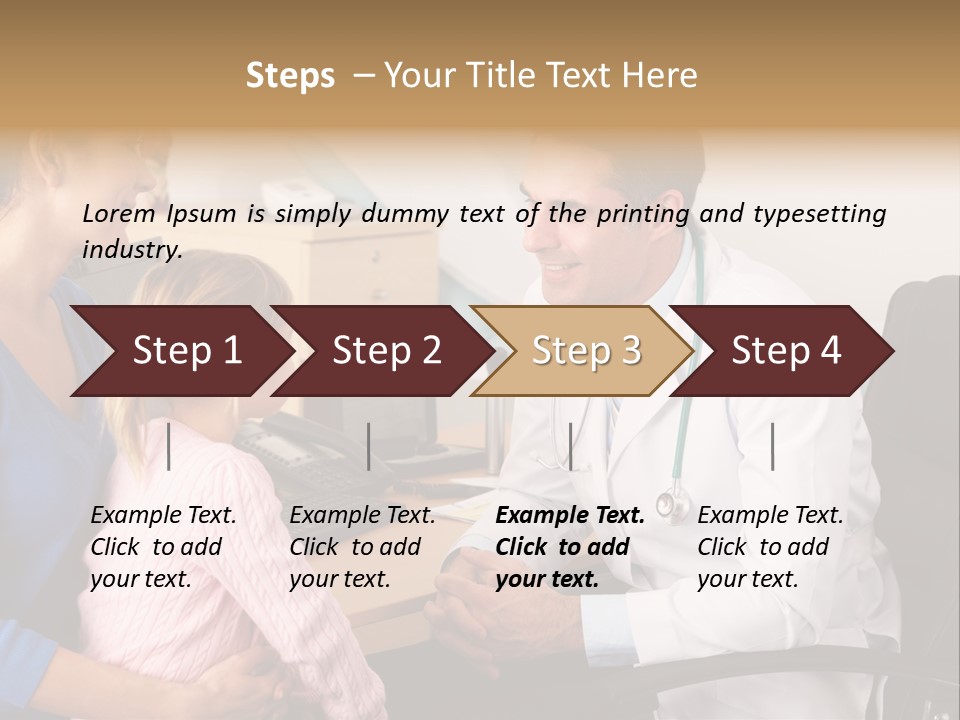 Practitioner Stethoscope Chatting PowerPoint Template