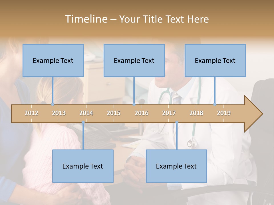 Practitioner Stethoscope Chatting PowerPoint Template