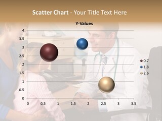 Practitioner Stethoscope Chatting PowerPoint Template