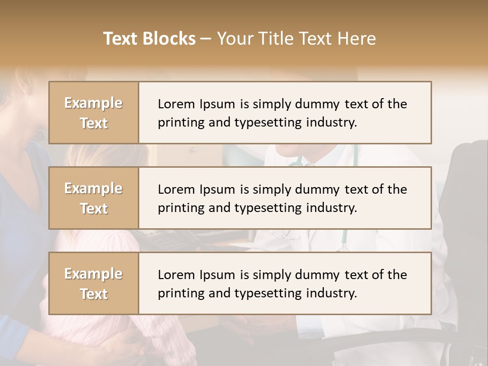 Practitioner Stethoscope Chatting PowerPoint Template