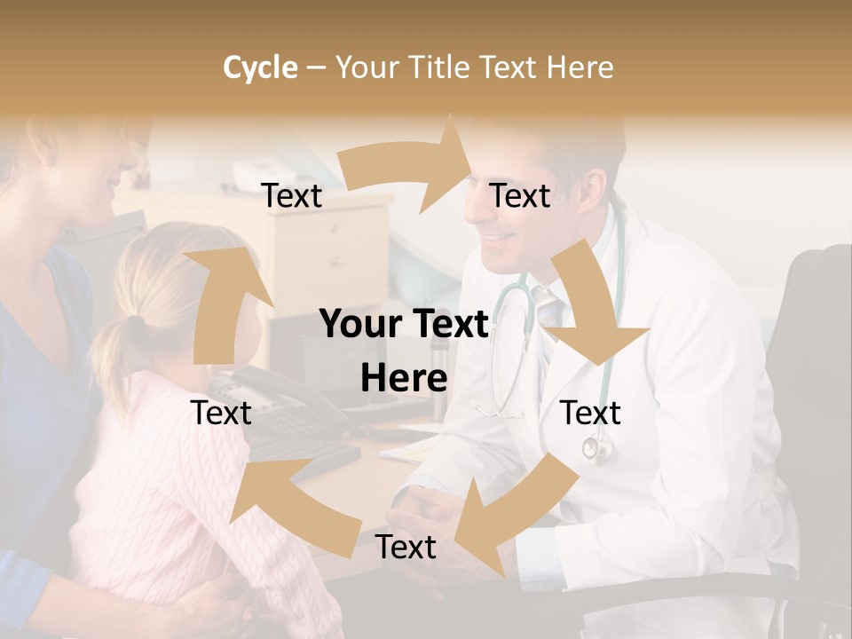 Practitioner Stethoscope Chatting PowerPoint Template