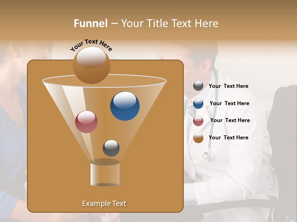 Practitioner Stethoscope Chatting PowerPoint Template