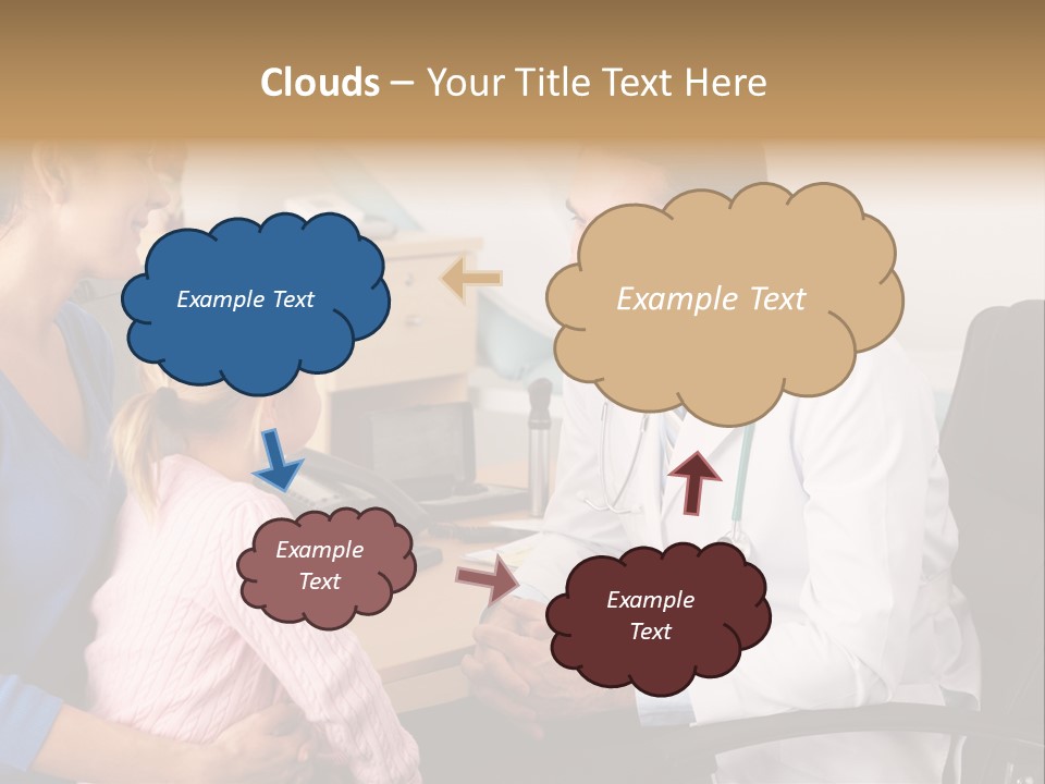 Practitioner Stethoscope Chatting PowerPoint Template