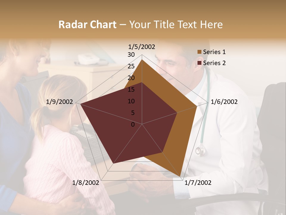 Practitioner Stethoscope Chatting PowerPoint Template