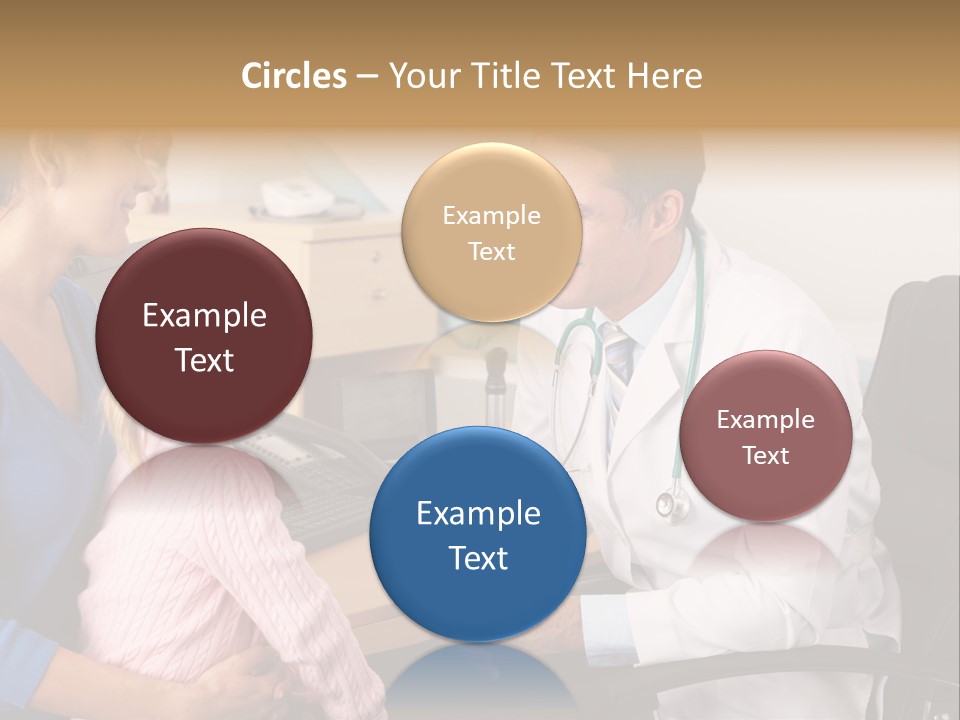 Practitioner Stethoscope Chatting PowerPoint Template