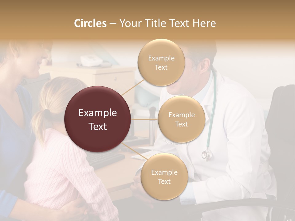 Practitioner Stethoscope Chatting PowerPoint Template