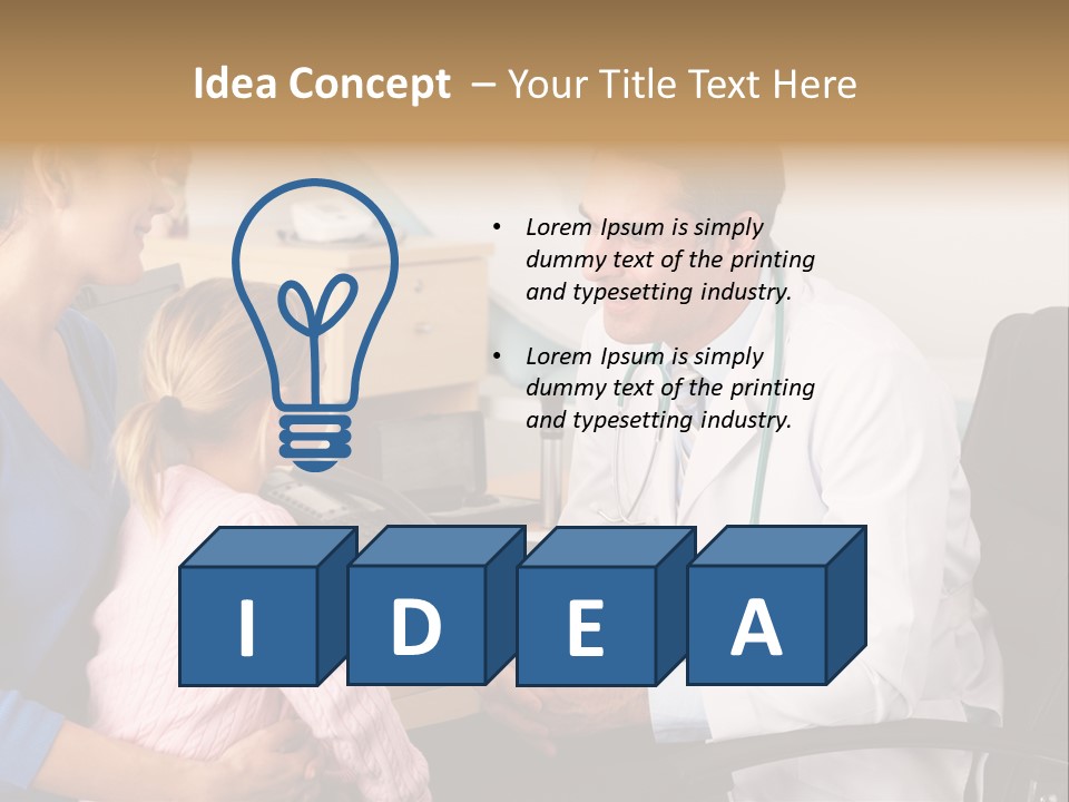 Practitioner Stethoscope Chatting PowerPoint Template