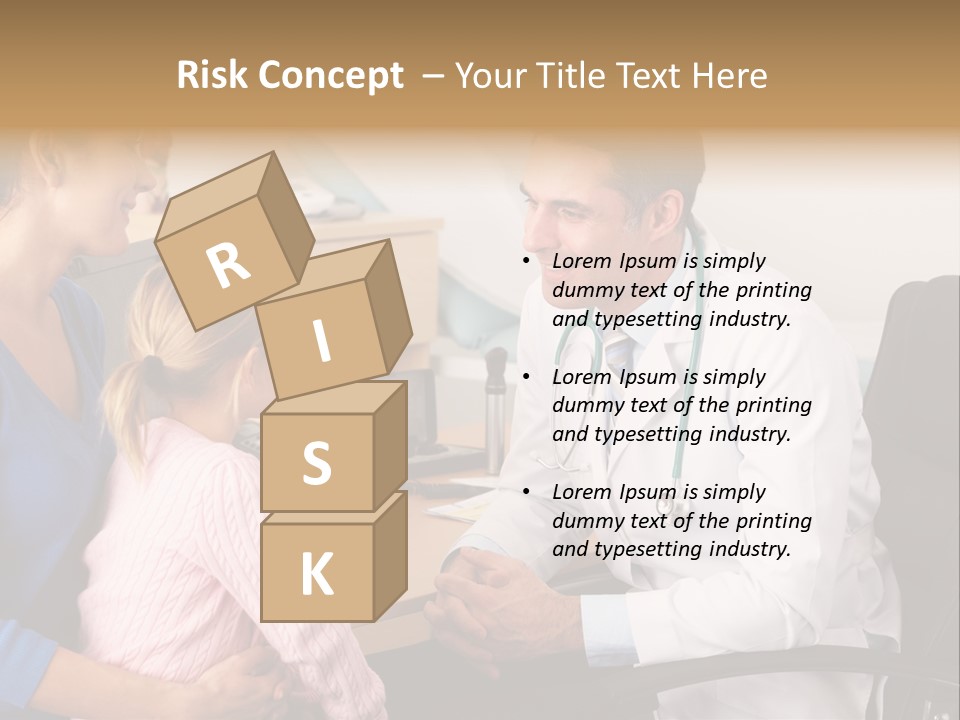 Practitioner Stethoscope Chatting PowerPoint Template