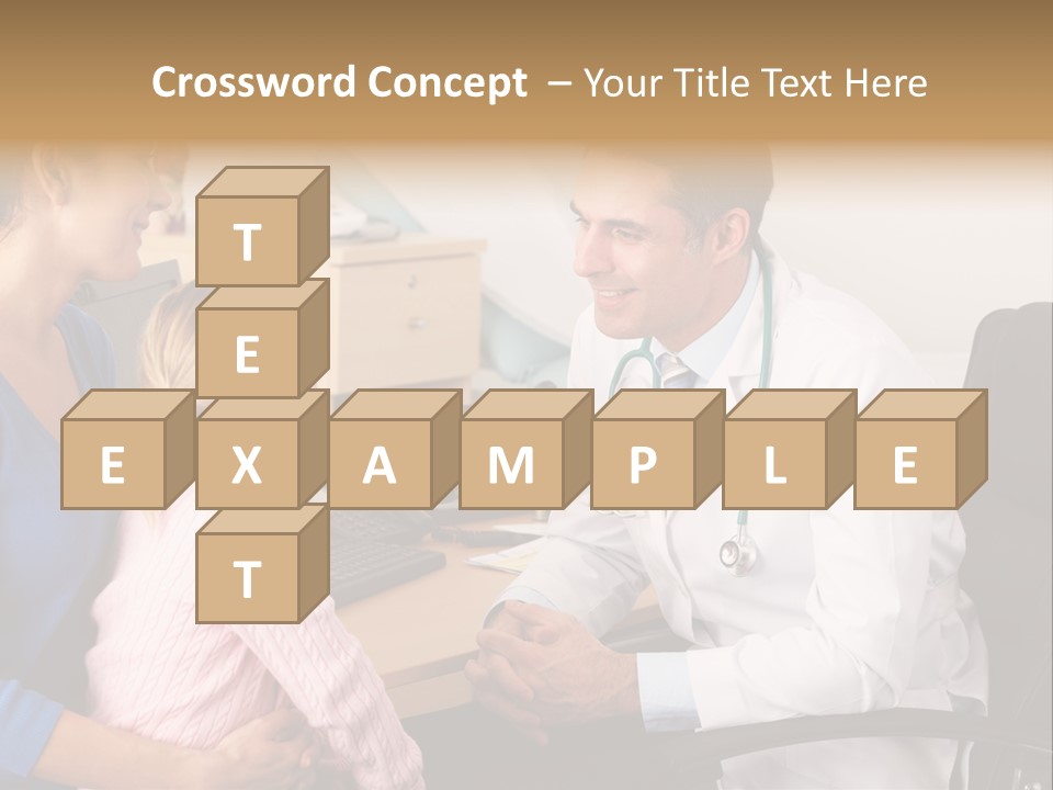 Practitioner Stethoscope Chatting PowerPoint Template