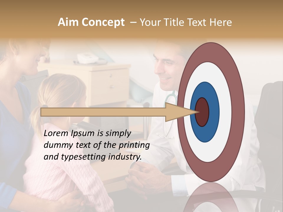 Practitioner Stethoscope Chatting PowerPoint Template