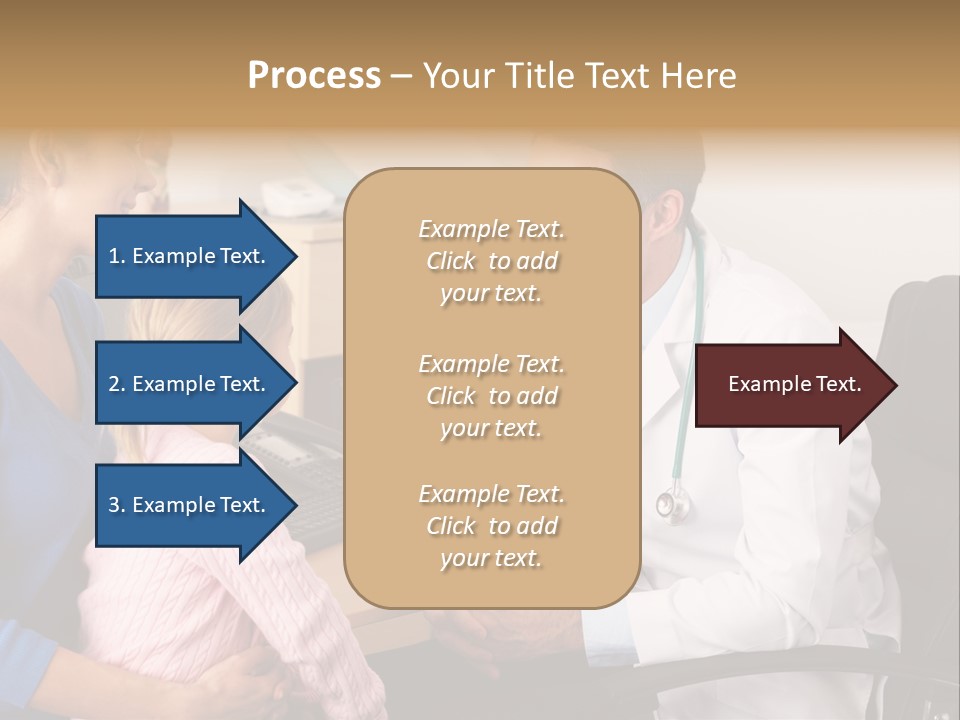 Practitioner Stethoscope Chatting PowerPoint Template
