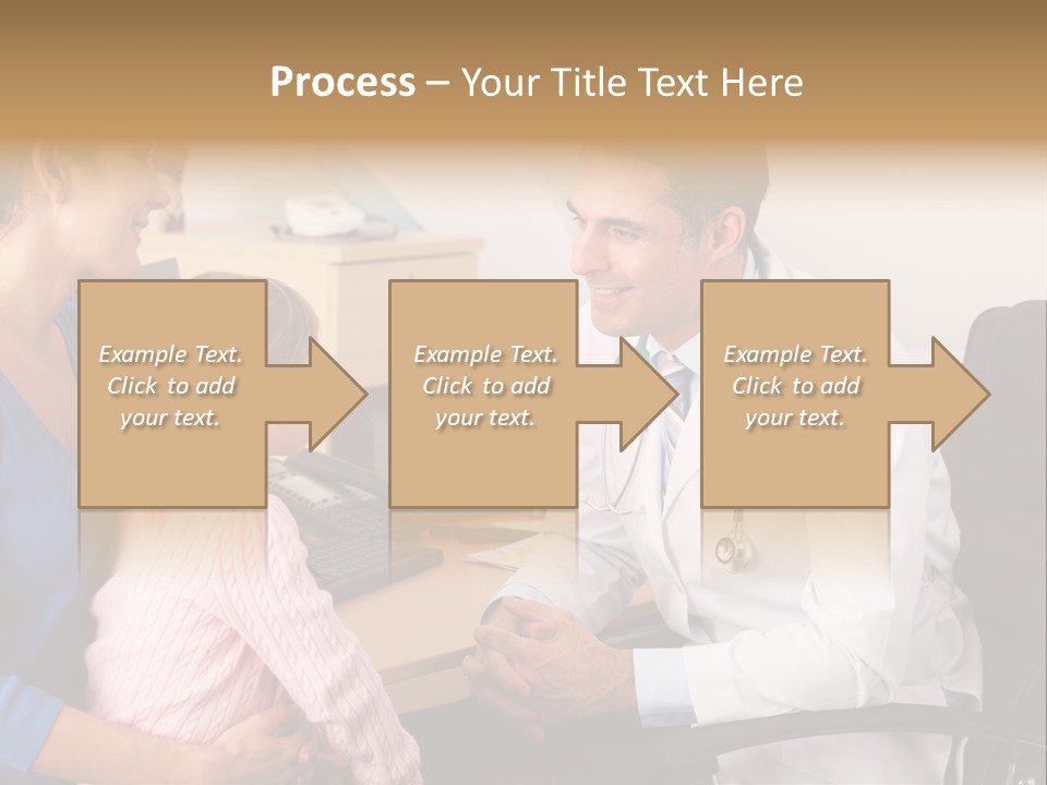 Practitioner Stethoscope Chatting PowerPoint Template