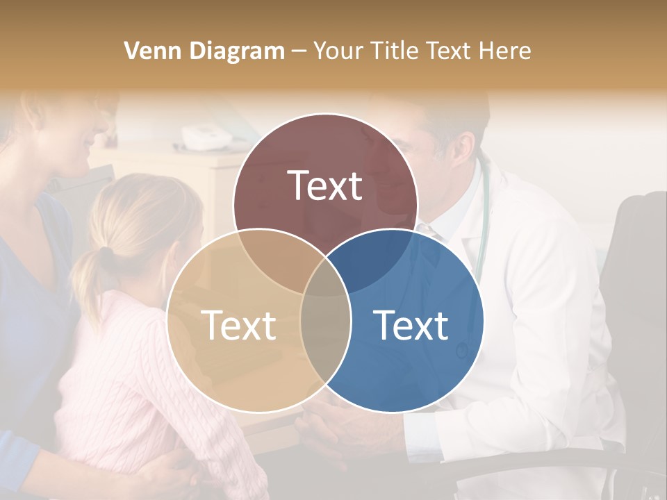 Practitioner Stethoscope Chatting PowerPoint Template
