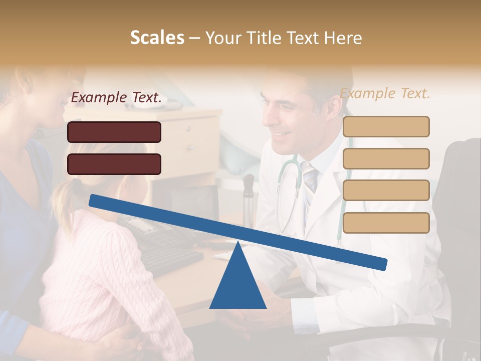 Practitioner Stethoscope Chatting PowerPoint Template
